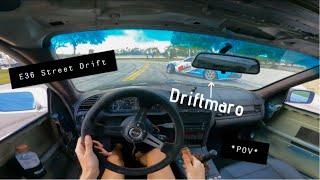 BMW E36 Street Drift feat. Camaro *POV*