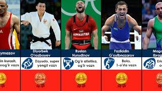 O'zbekistonlik olimpiada chempionlari | Jami 60 ta chempion sportchilarimiz