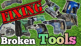 Repairing a Bunch of broken power tools from this week.