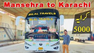 Mansehra to Karachi Sleeper & Executive Class Yutong Nova Bus Service | Bilal Travels Mansehra