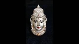 Varalakshmi German Silver Face | Varalakshmi Face Decoration #shorts #shortsfeed #viralvideo #short