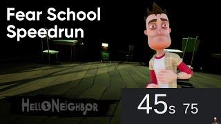 Hello Neighbor School Minigame Speedrun [1:05]