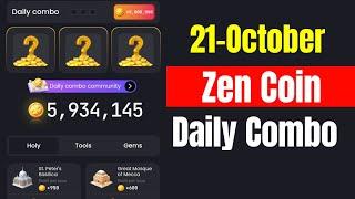 Zen Coin Daily Combo 21 October | Zen Coin Daily Combo Today