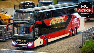 Unique exteme detailed RC BUS with incredible features - scale 1/14 - and RC Trucks & Construction!