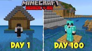 I Survive 100 Days On One House World In Minecraft In (HINDI) part -2