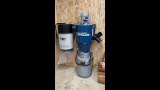 Say hello to Rockler's New Dust Right Wall-Mount HEPA Cyclone Dust Collector! Powerful 1250 CFM!