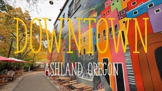 DOWNTOWN | Ashland, Oregon | (4K Walking Tour) (No Talking, No Music)