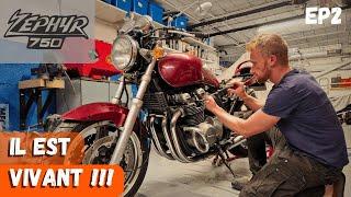 Le Réveil de l'Endormie ! Restauration Zephyr 750 Ep 2 #motorcycle