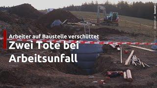 Arbeiter verschüttet: Zwei Tote bei schwerem Unfall bei Grabungsarbeiten auf Baustelle in Gampern