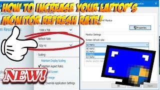 HOW TO INCREASE YOUR LAPTOP'S MONITOR REFRESH RATE! USING CRU FOR WINDOWS10! BEST FOR GAMING!