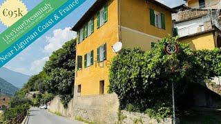 €95k ~ Near the Ligurian Coast & France ~ Panoramic View ~ Bargain Italian House for Sale (SOLD)
