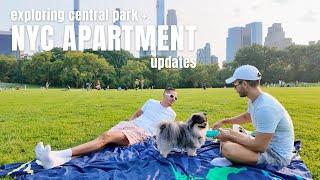 NYC Apartment Updates: New dinning table, moving things around, exploring central park in summer