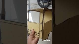 main miniatur truk oleng dari kardus - PAPERCRAFT TRUCK OLENG #shorts