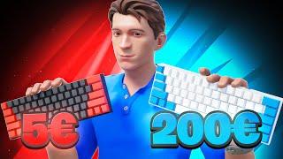 5€ vs 200€ TASTATUR in Fortnite Arena  - (Fortnite Chapter 4 Tastatur Vergleich)