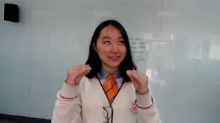 Hyein Ahn practicing speaking Chinese