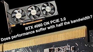 Does having only 8 PCIe lanes hold the 4060 back? - RTX 4060 on PCIe 3.0