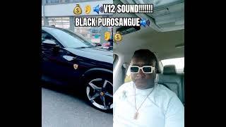 V12 SOUND! BLACK FERRARI PUROSANGUE! #v12sound! #ferraripurosangue! #italiansportlux!