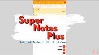 Super Notes Plus | Notepad, Notes & Checklist App