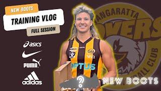 TRAINING VLOG: NEW BOOTS (FULL AFL TRAINING SESSION: WARM UP, DRILLS, TIPS AND TRICKS TO SUCCEED)