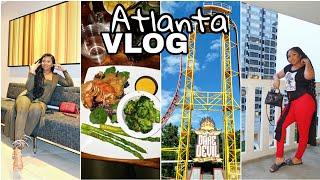 ATLANTA Travel Vlog: Six Flags, Aquarium, Lit Birthday Night, *I almost got snatched up*