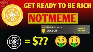 NOTMEME AIRDROP || Get ready to be rich || Telegram bot #notmeme