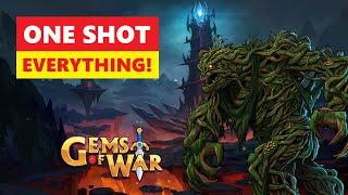 Gems of War Tower of Doom ONE SHOT EVERYTHING Fast Best Teams!