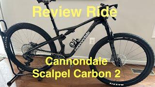 Cannondale Scalpel Carbon 2  2024,  Review Ride Footage.  Rosaryville State Park  MD. October 2024