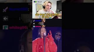she won't let you hit lil bro  #xqc #xqcow #twitch #rihanna