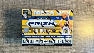 2022 - 23 PRIZM BASKETBALL MEGA BOX - BEAUTIFUL RED ICE  CARDS