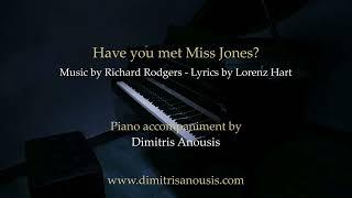 Have you met Miss Jones? - Piano Accompaniment