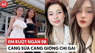 Em ruột Ngân 98 càng sửa càng được khen giống chị gái, làm mukbang lại bị nói bắt chước