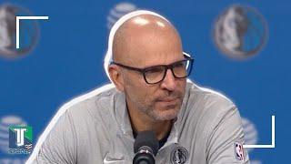 Jason Kidd REVEALS what he and Tom Brady talked about COURTSIDE in Mavs' WIN vs. Knicks