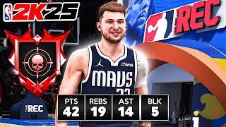 LUKA DONCIC BUILD + LEGEND DIMER is UNGUARDABLE in the RANDOM REC (NBA 2K25)