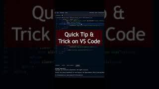 VS Code Tips and Tricks #shorts | Codeiyapa