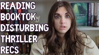 reading booktok dark & disturbing thriller recs || the amazing readathon reading vlog