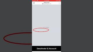 Deactivate Instagram Account 2023