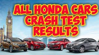 All HONDA Cars Crash Test Videos || City, Crv, Civic, Amaze, Brio, Brv, Wrv, Jazz, Accord, Etc