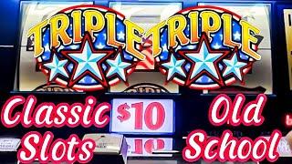 $20 Spins Old School Triple Stars Classic Slot