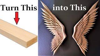 How -To Carve Wings From Pine 2X4's