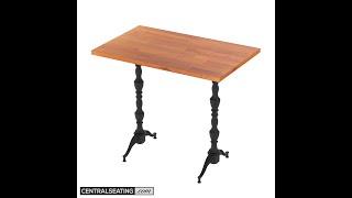 Ornamental 2 Prong End Table Base 22 Inch Spread, Set of 2 TBS2202x2