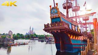 4K Shanghai Disneyland Treasure Cove Walk Tour|Siren's Revenge&Shipwreck Shore|上海迪士尼2021宝藏湾 探秘海妖复仇号