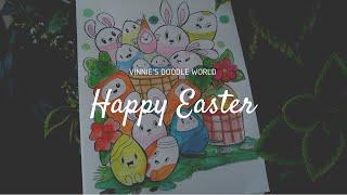 Doodle Art | Day 85 ~ 100 Days Of Doodle ~ EASTER Special Doodle | Happy Easter 2021