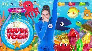 Kosmisches Kinderyoga | SUPER YOGA - Unterwasserparty! | Lustige Spiele für Kinder