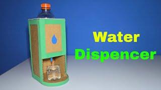 How To Make A Water Dispenser From Cardboard | Homemade Water Dispenser | Science Project