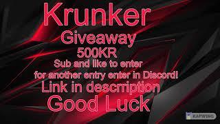 500 KR Krunker giveaway!!!