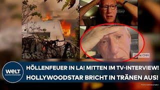 LOS ANGELES: Höllenfeuer! Mitten im TV-Interview! Hollywoodstar James Woods bricht in Tränen aus!