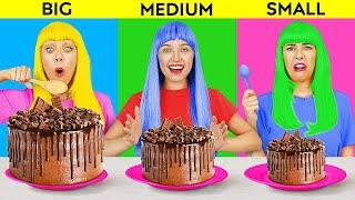 Big VS Medium VS Small Plate Challenge! By Laugh Lagoon, 123 Go!