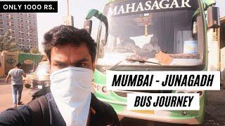 Mumbai to Junagadh Semi Class Bus Full Journey | Gujarati Thali at Highway Dhaba