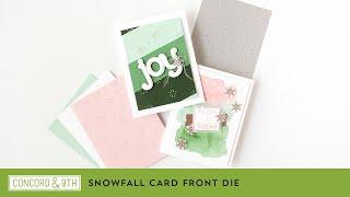 Snowfall Card Front Die