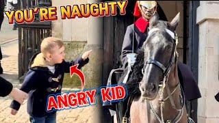 YOU’RE NAUGHTY, THIS KID GETS ANGRY after HORSE DID THIS! 